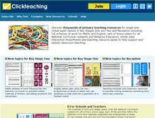 Tablet Screenshot of clickteaching.com